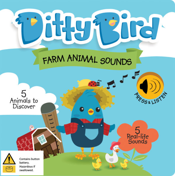 Ditty Bird Musical Book | Farm Animals