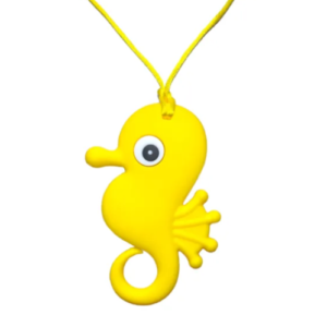 Chewy Pendant | Seahorse Yellow