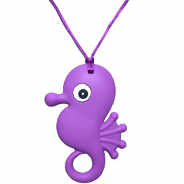 Chewy Pendant - Seahorse Purple