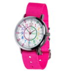 EasyRead Watch - Rainbow with Pink Band
