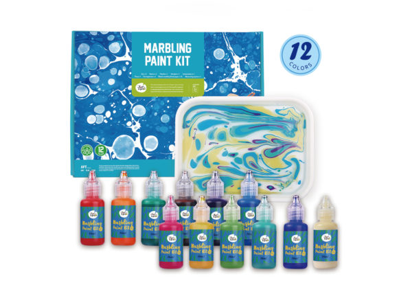 Marbling Kit - 12 Colours Craft Kit