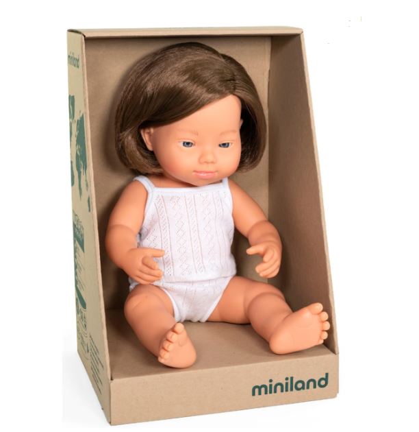 Miniland Doll Caucasian Down Syndrome Baby Girl