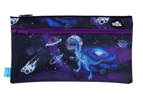 Spencil Pencil Case Twin Zip Rectangle | ExtraT-REXtrial