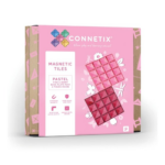 Connetix Tiles | Pastel Pink and Berry Base Plate 2pc