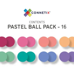 Connetix Tiles | Pastel Replacement Ball Pack 16 Pc