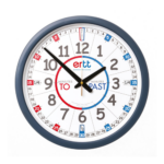 EasyRead Time Teacher Classroom Clock - Red/Blue